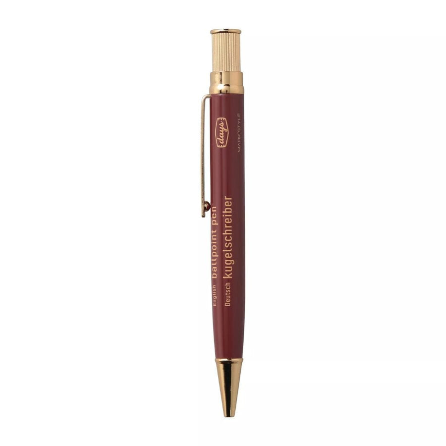 Gold - Plated Brass Pen MARK'STYLE - Reddish Brown - Mark's Inc.