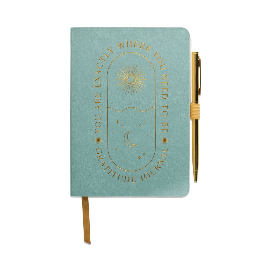Gratitude Prompted Journal-Notebooks-Designworks Collective-Light Green