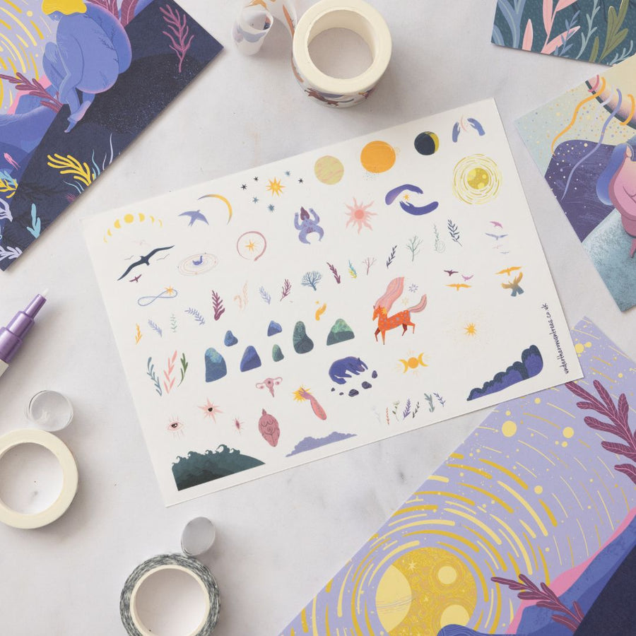Great Goddess Sticker Sheets - Objects - Under the Rowan Trees