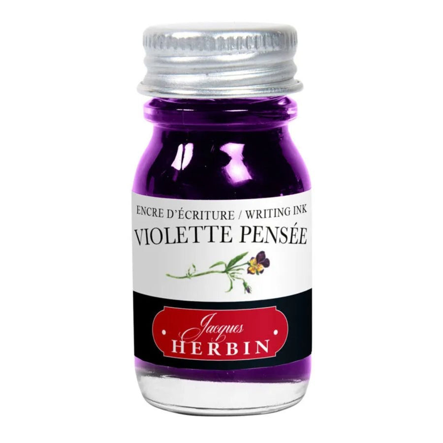 Herbin Fountain Pen Ink Bottle 10ml - Violette Pensee - Herbin