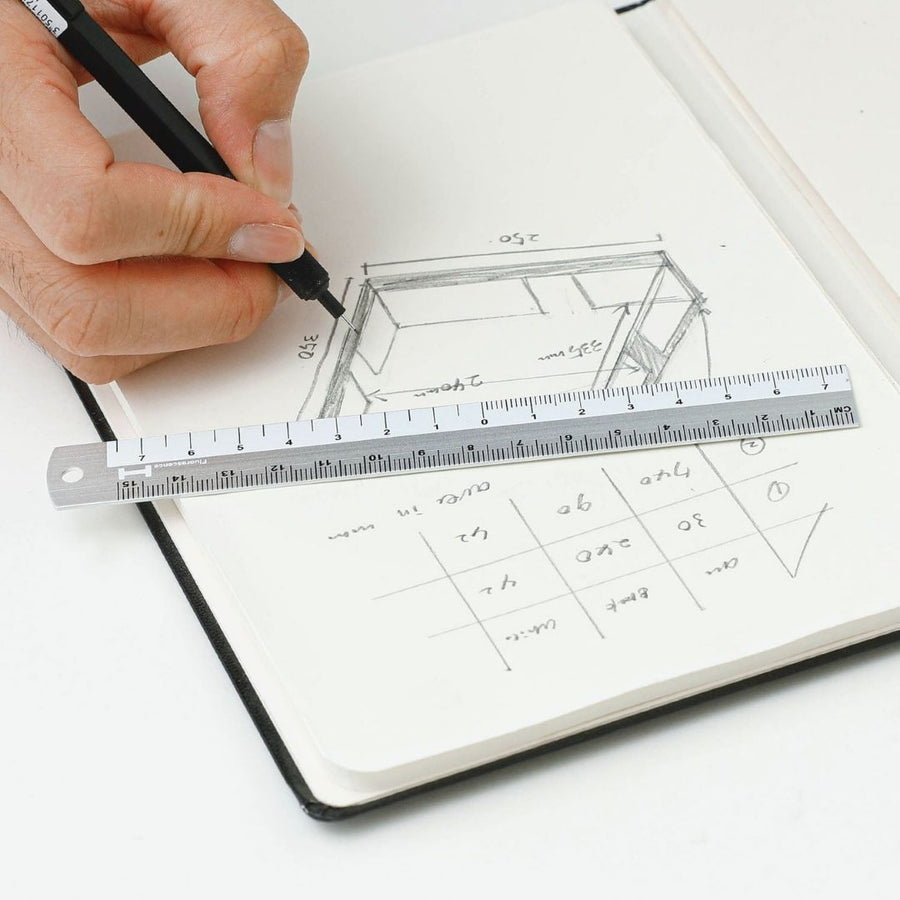 Hightide Aluminium Ruler - Black - Hightide