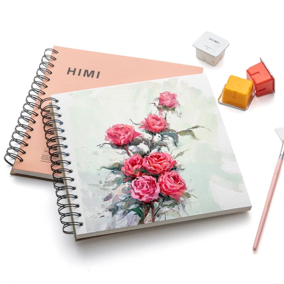Himi Gouache Paper Pad 160gsm Square - Green - Himi