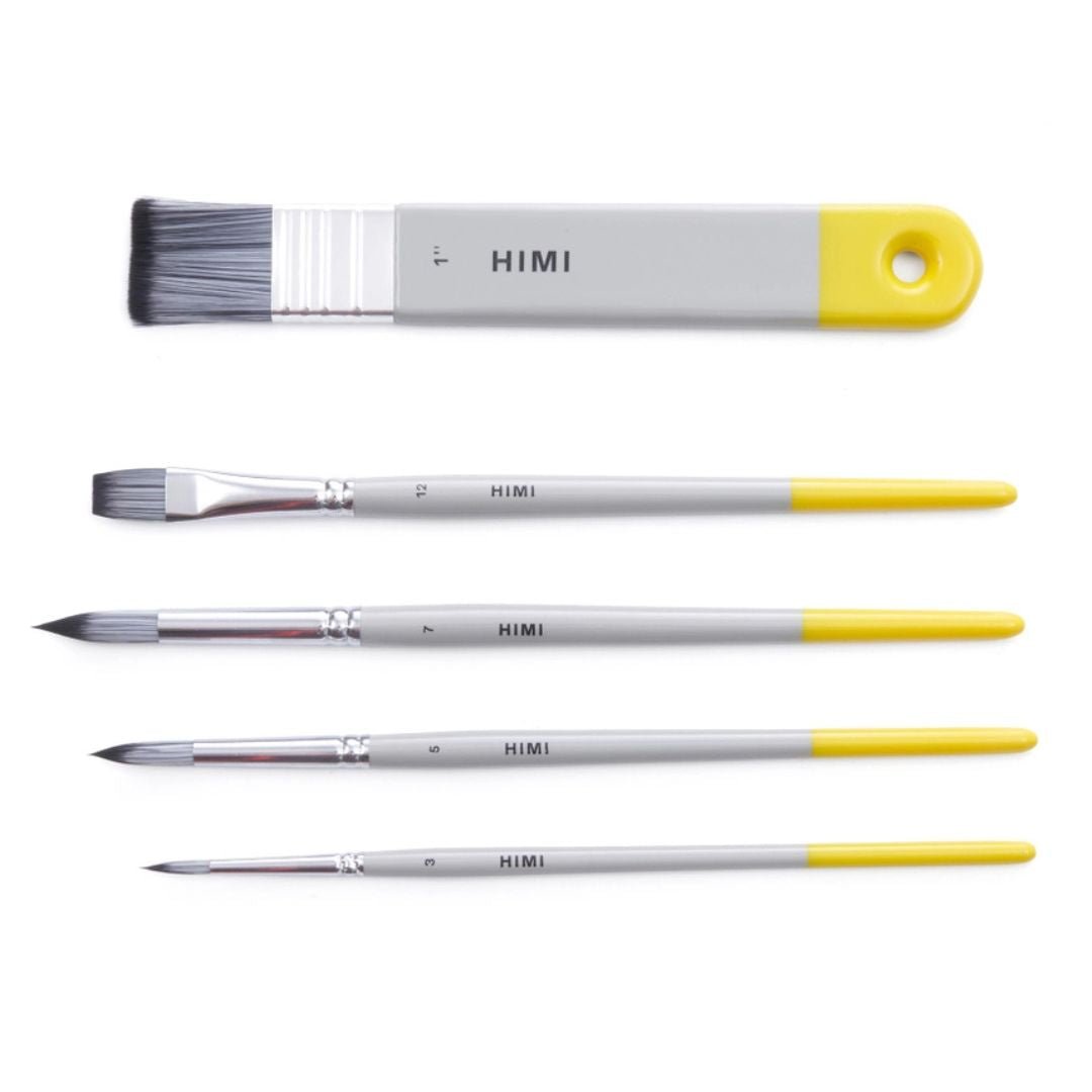 Himi Watercolour Brushes Set of 5 - Grey - Himi