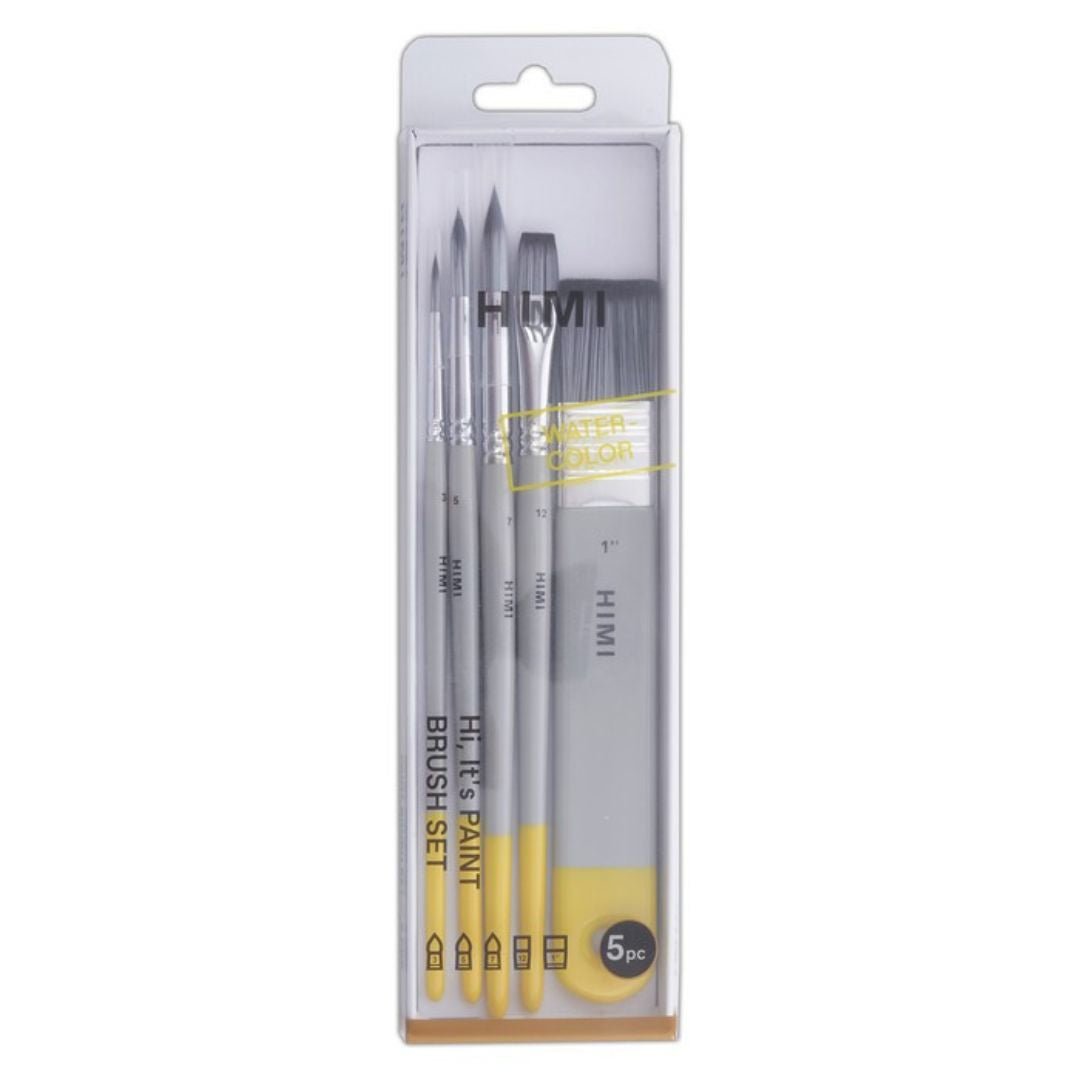 Himi Watercolour Brushes Set of 5 - Grey - Himi