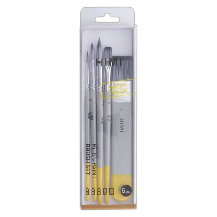 Himi Watercolour Brushes Set of 5 - Grey - Himi