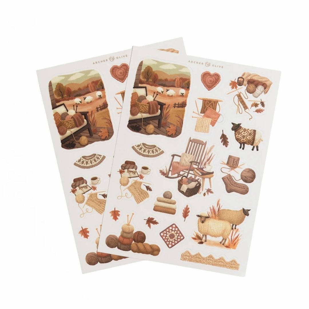 Homespun Sticker Set - Archer & Olive
