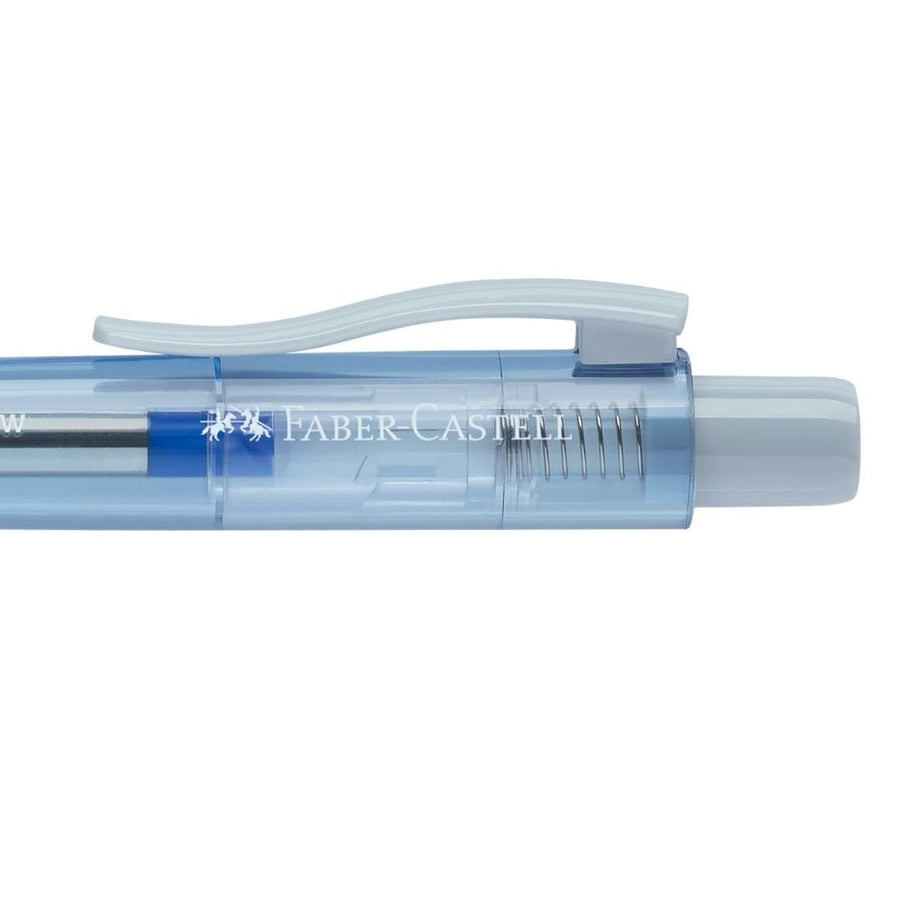 Ice Blue Poly Ball View Ballpoint Pen - Faber - Castell, Blue Ink - Faber - Castell