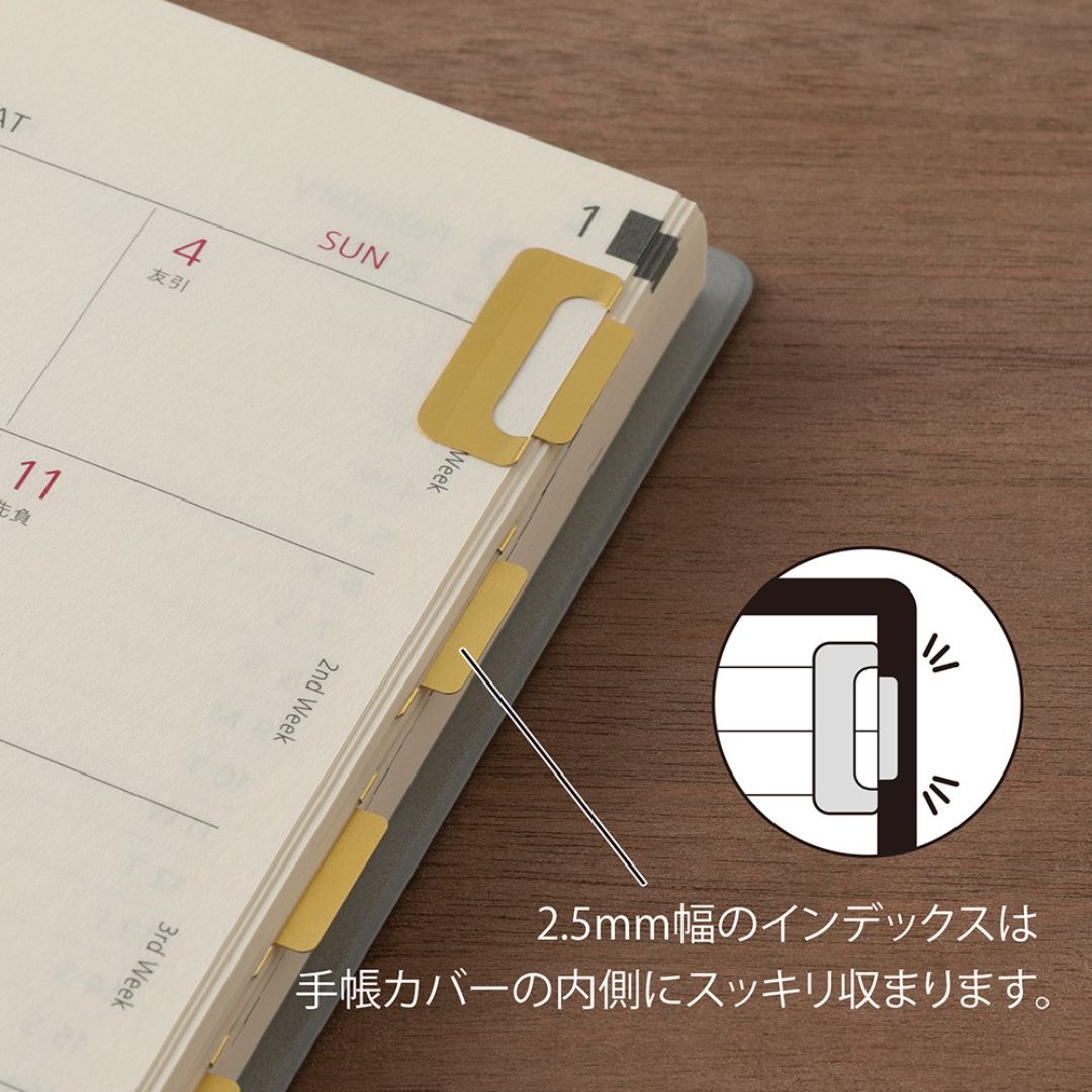 Index Clips Chiratto Medium - Brass - Midori