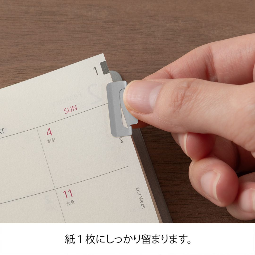 Index Clips Chiratto Medium - Silver - Midori