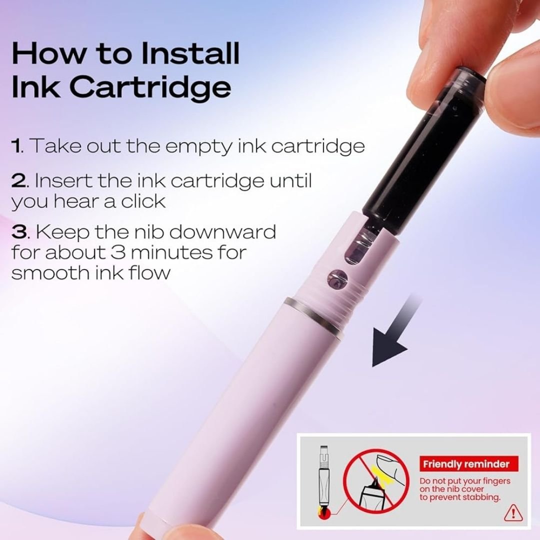 Ink Cartridges for WRITECH Retractable Pens-Ink Cartridges-Writech-Black