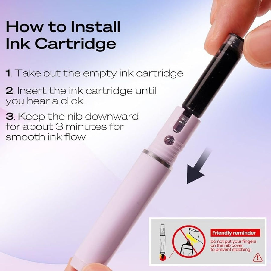 Ink Cartridges for WRITECH Retractable Pens-Ink Cartridges-Writech-Black
