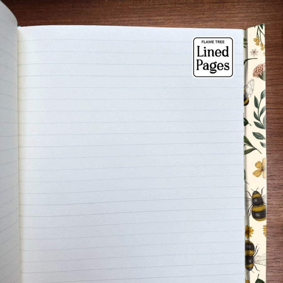 Jade Mosinski: Garden Bees A5 Lined Journal - Flame Tree - Flame Tree