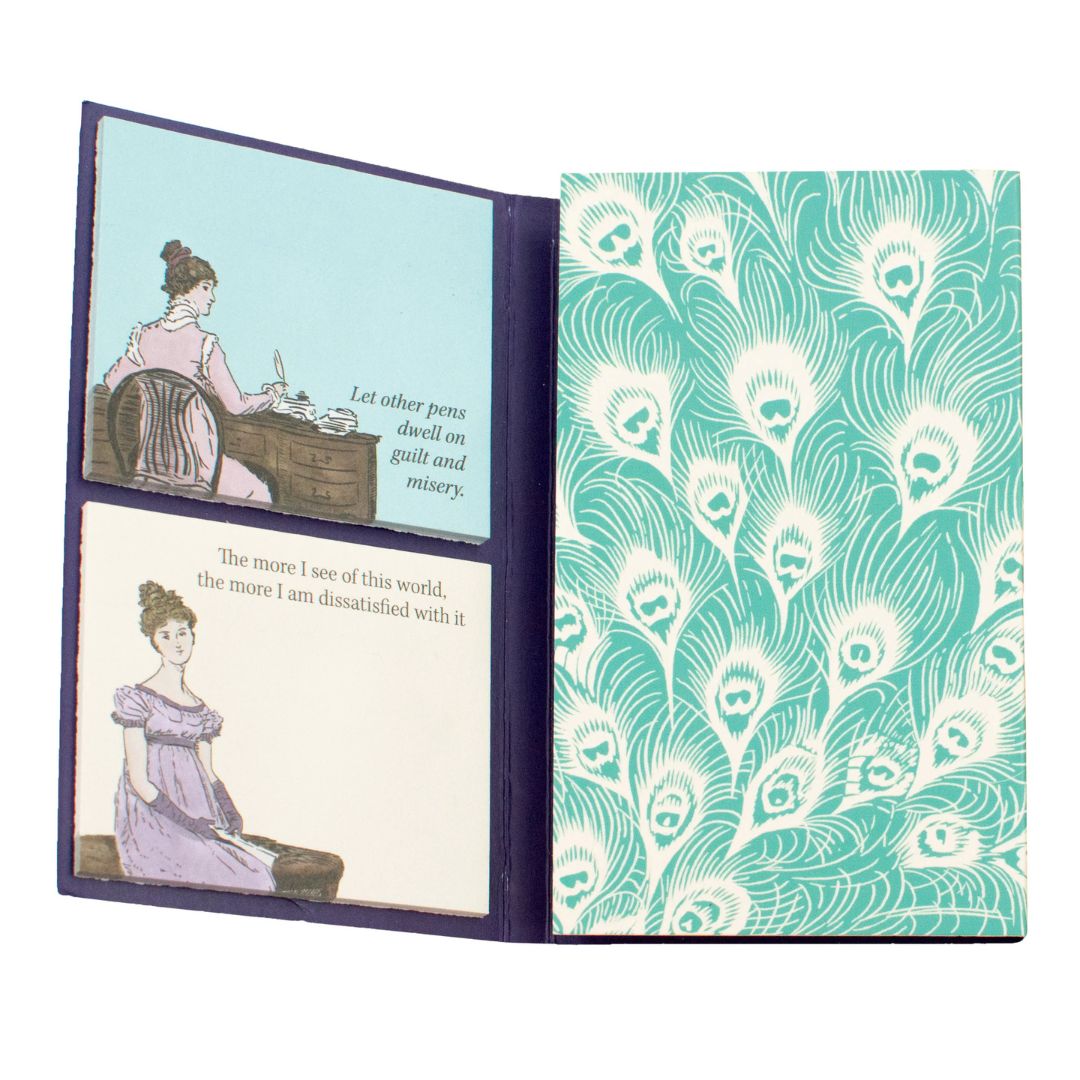 Jane Austen Sticky Notes Tri-Fold - The Unemployed Philosophers Guild