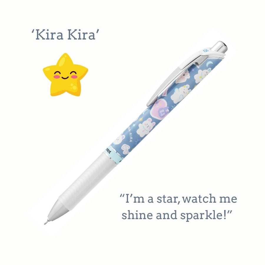 Japanese Onomatopoeia Kawaii Edition Energel 0.5 Rollerball - Hoka Hoka - Pentel