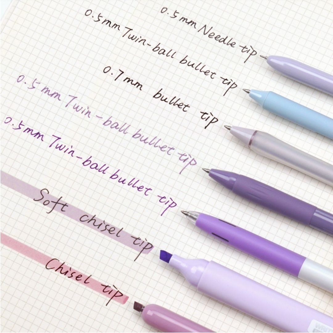 Journal Pen Set Purples 7pcs-Pens-Writech-