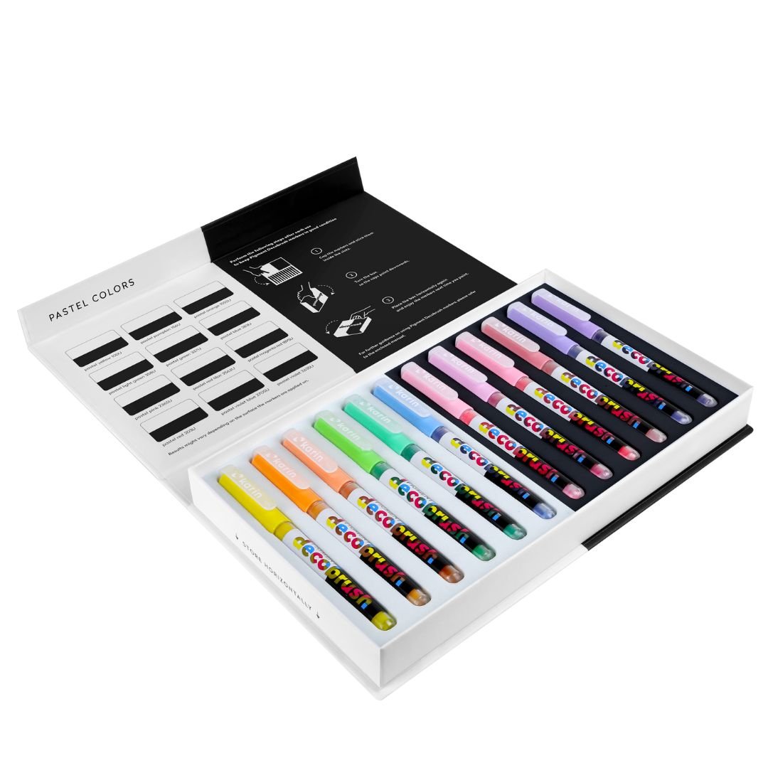 Karin Pigment Decobrush 12 Pastel Colours - Karin