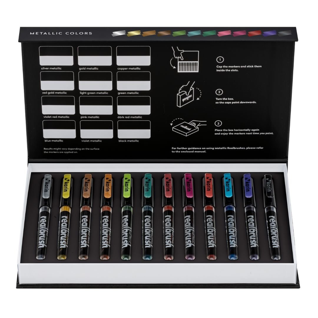 Karin Realbrush Metallic Set of 12 - Karin