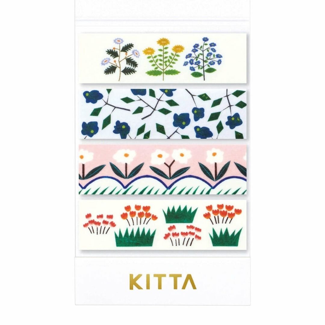 KITTA Basic Flower 5 Washi Paper Strips - King Jim