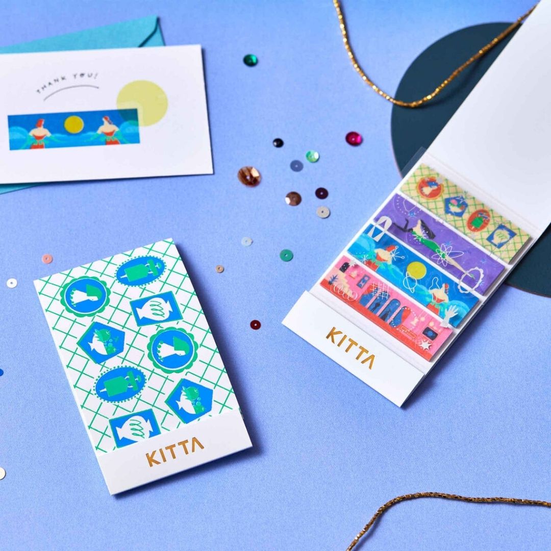 KITTA Clear Washi Tape Strips - Glass - King Jim