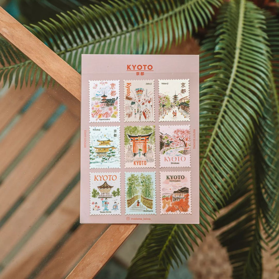 L'Après - Midi Postage Stamp Stickers - Hong Kong - L'Après - Midi