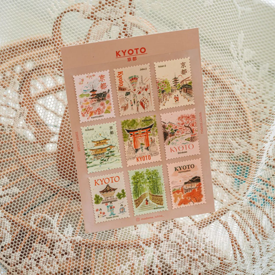L'Après - Midi Postage Stamp Stickers - Hong Kong - L'Après - Midi