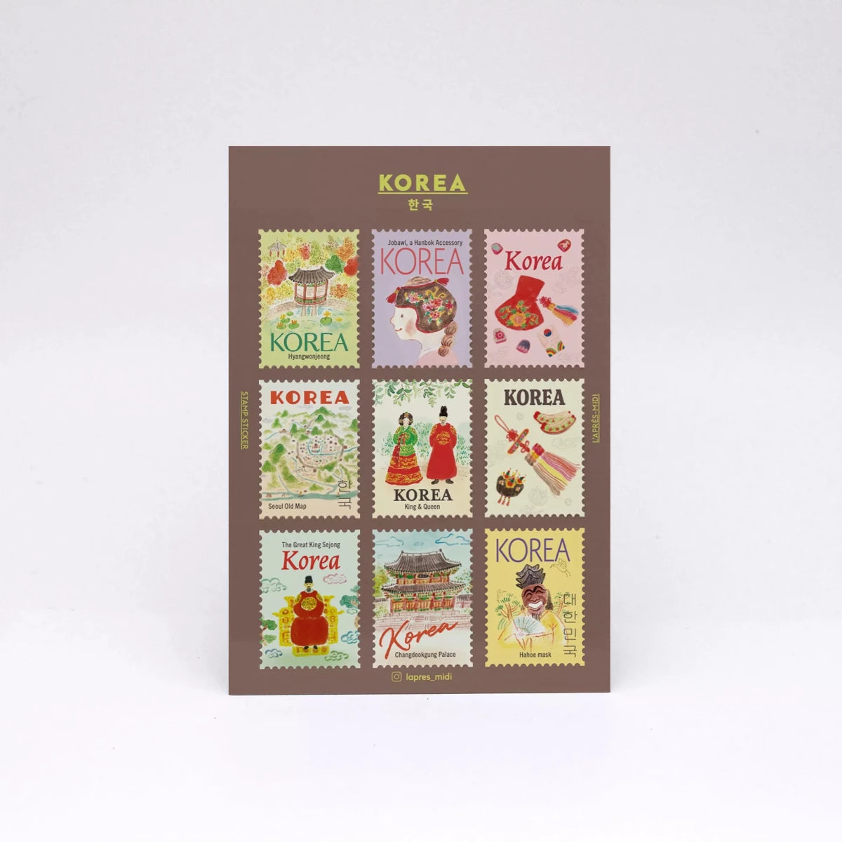 L'Après-Midi Postage Stamp Stickers - Korea - L'Après-Midi