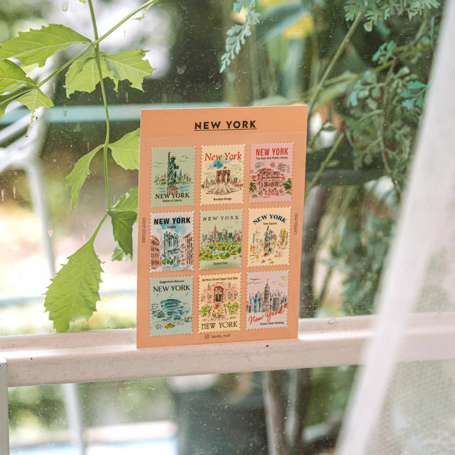 L'Après - Midi Postage Stamp Stickers - Kyoto - L'Après - Midi