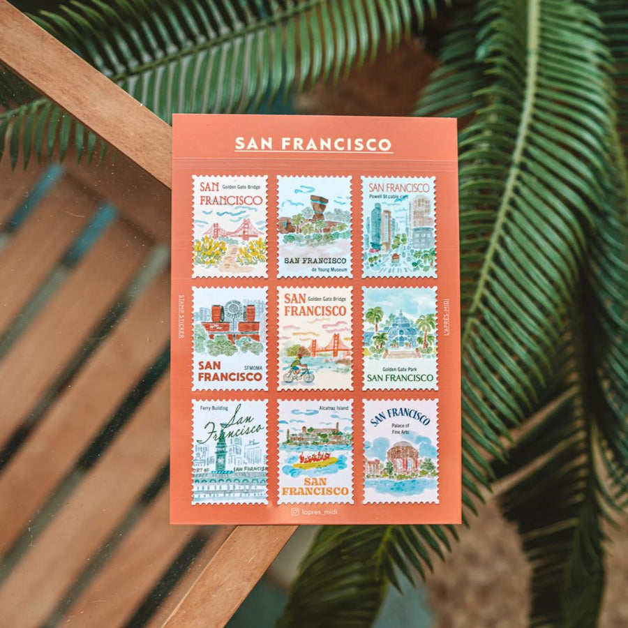 L'Après - Midi Postage Stamp Stickers - Provence - L'Après - Midi