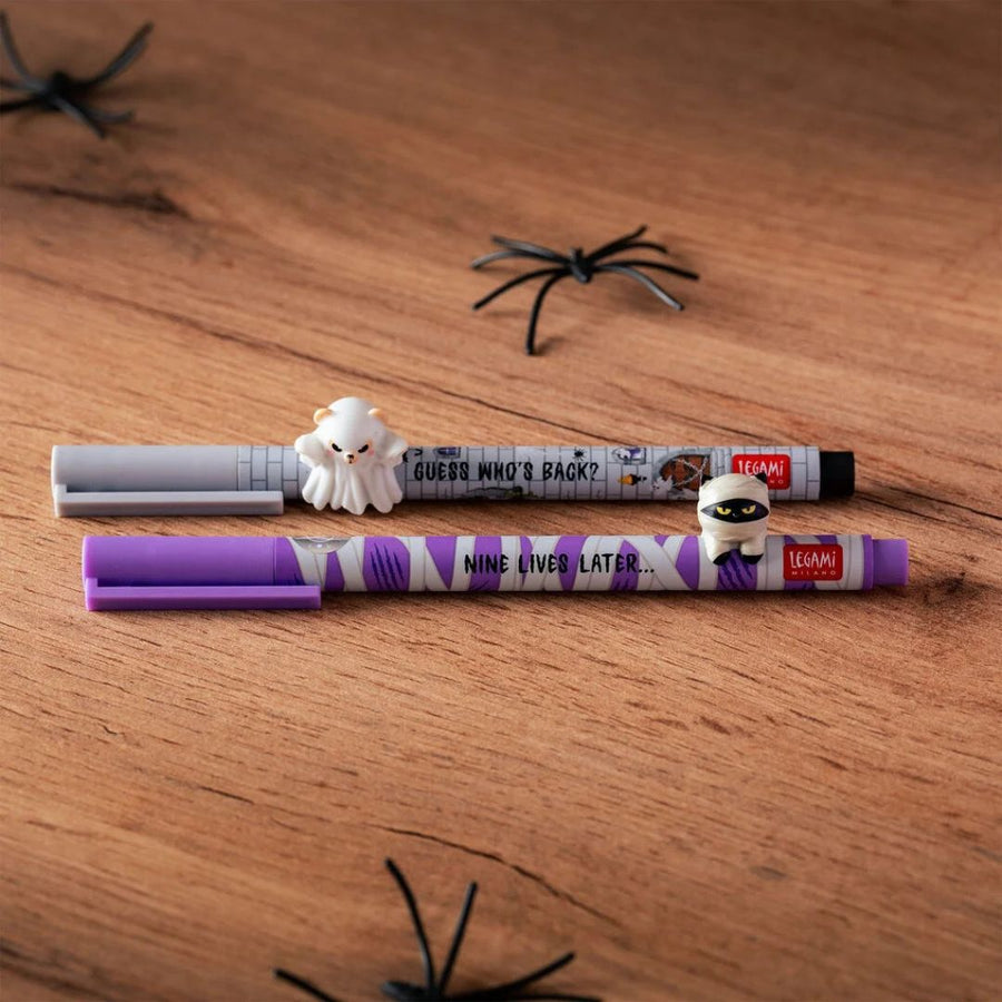 Legami Lovely Friends Gel Pens - Spooky Party Set of 2 - Legami