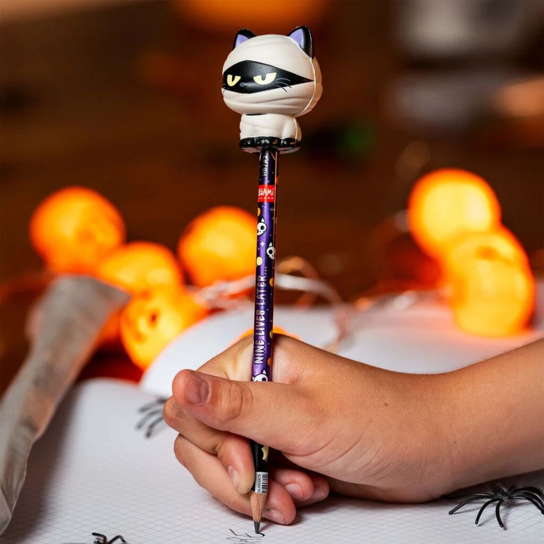 Legami Mummy Cat Halloween Squishy Pencil - Legami