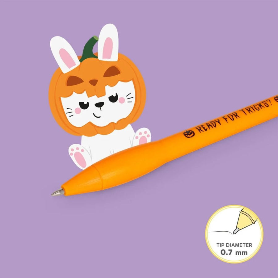 Legami Pumpkin Bunny Light Up Ballpoint Pen - Legami
