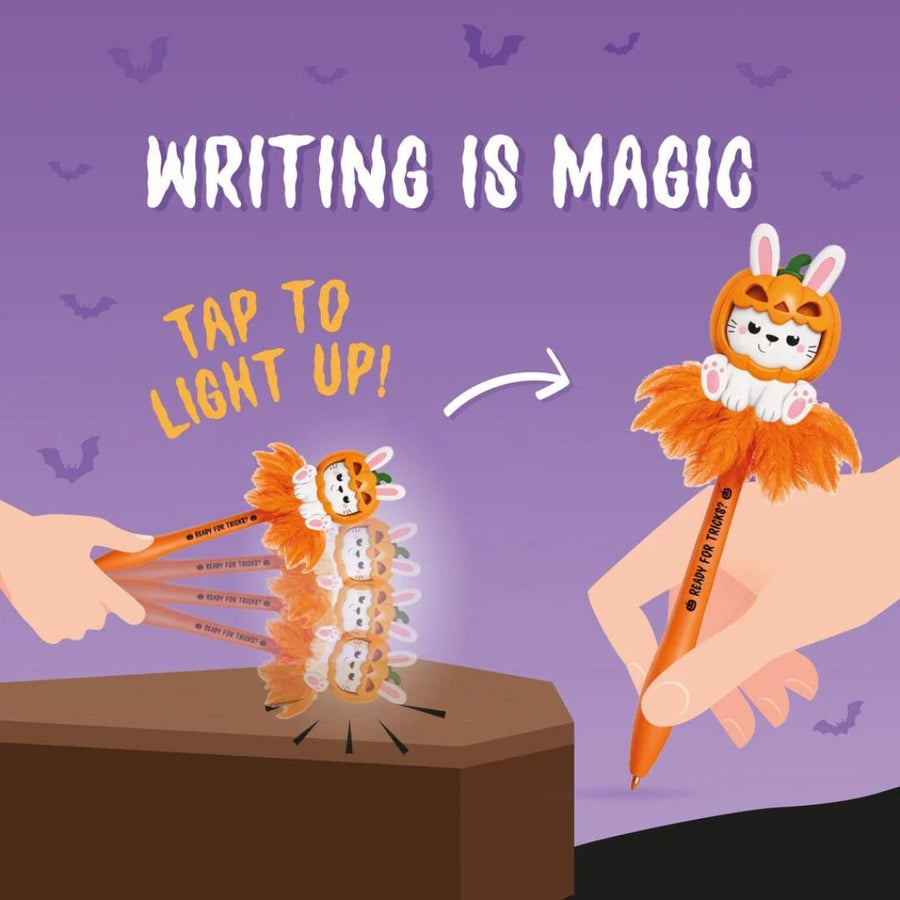 Legami Pumpkin Bunny Light Up Ballpoint Pen - Legami