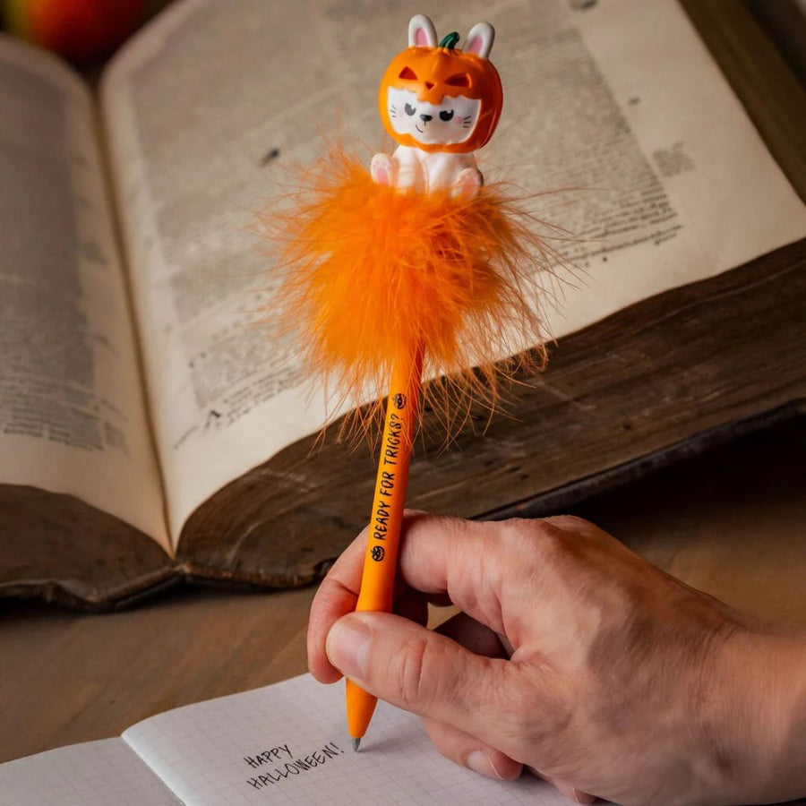 Legami Pumpkin Bunny Light Up Ballpoint Pen - Legami