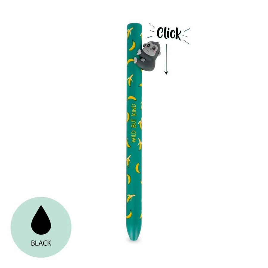 Legami Retractable Ballpoint Pens - Free Hugs - Gorilla - Legami