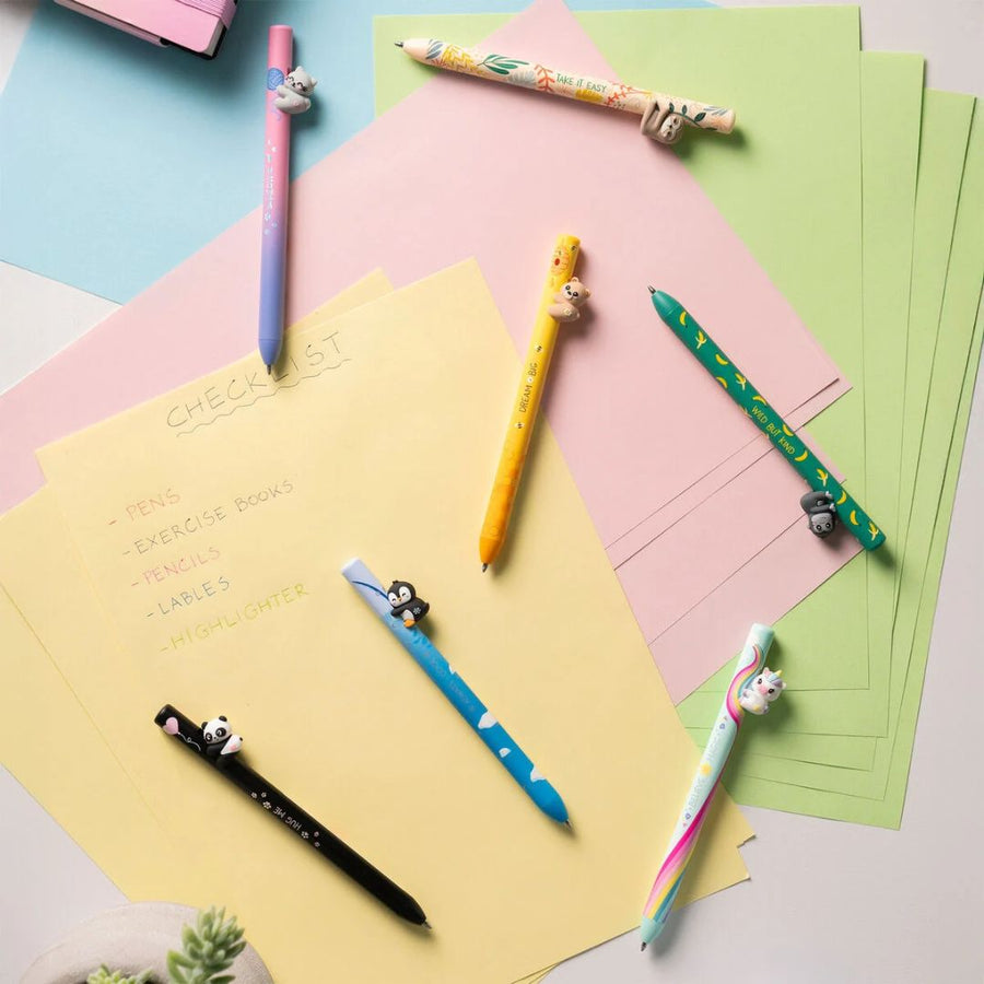 Legami Retractable Ballpoint Pens - Free Hugs - Sloth - Legami