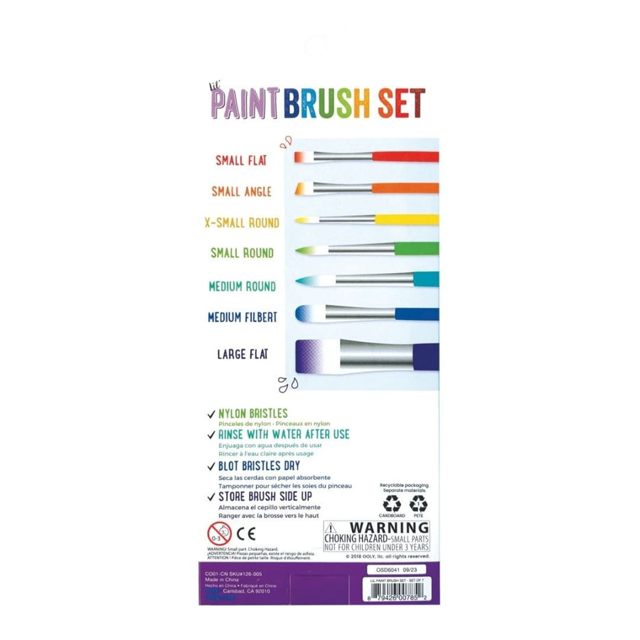 Lil' Paint Brushes Set of 7 - Ooly