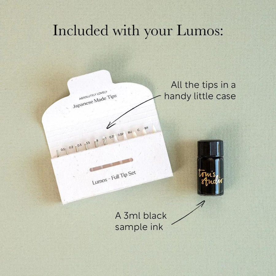 Lumos Pro Rose Gold Refillable Multi - Tip Pen - Tom's Studio - Under the Rowan Trees