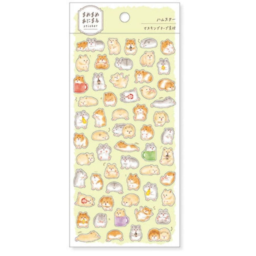 Mamemame Animal Stickers - Hamster - Mind Wave