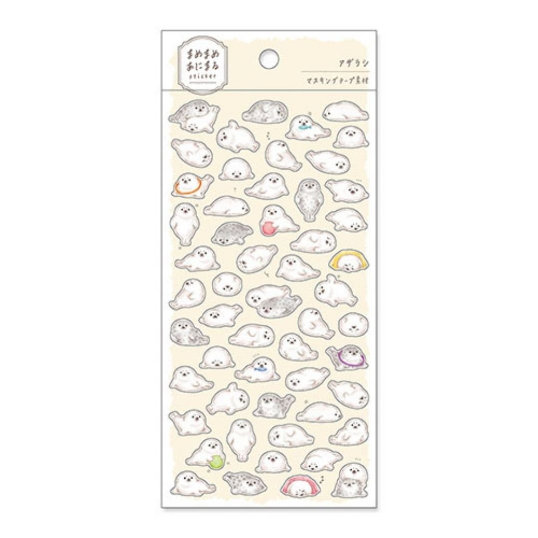 Mamemame Animal Stickers - Seal - Mind Wave