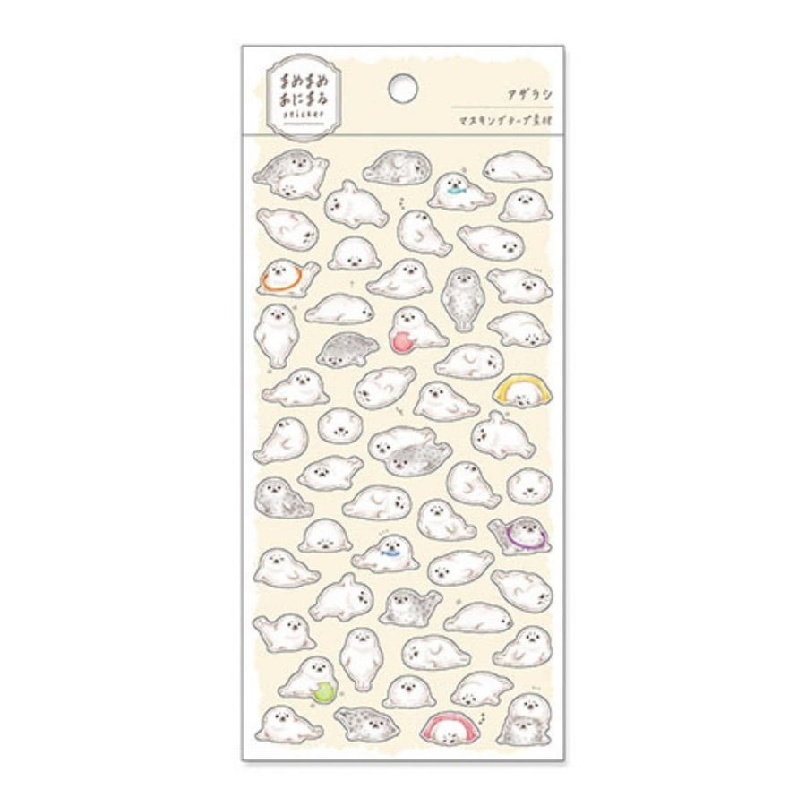 Mamemame Animal Stickers - Seal - Mind Wave