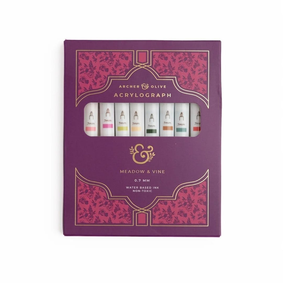 Meadow & Vine Acrylograph Pens Set of 10 - Archer & Olive