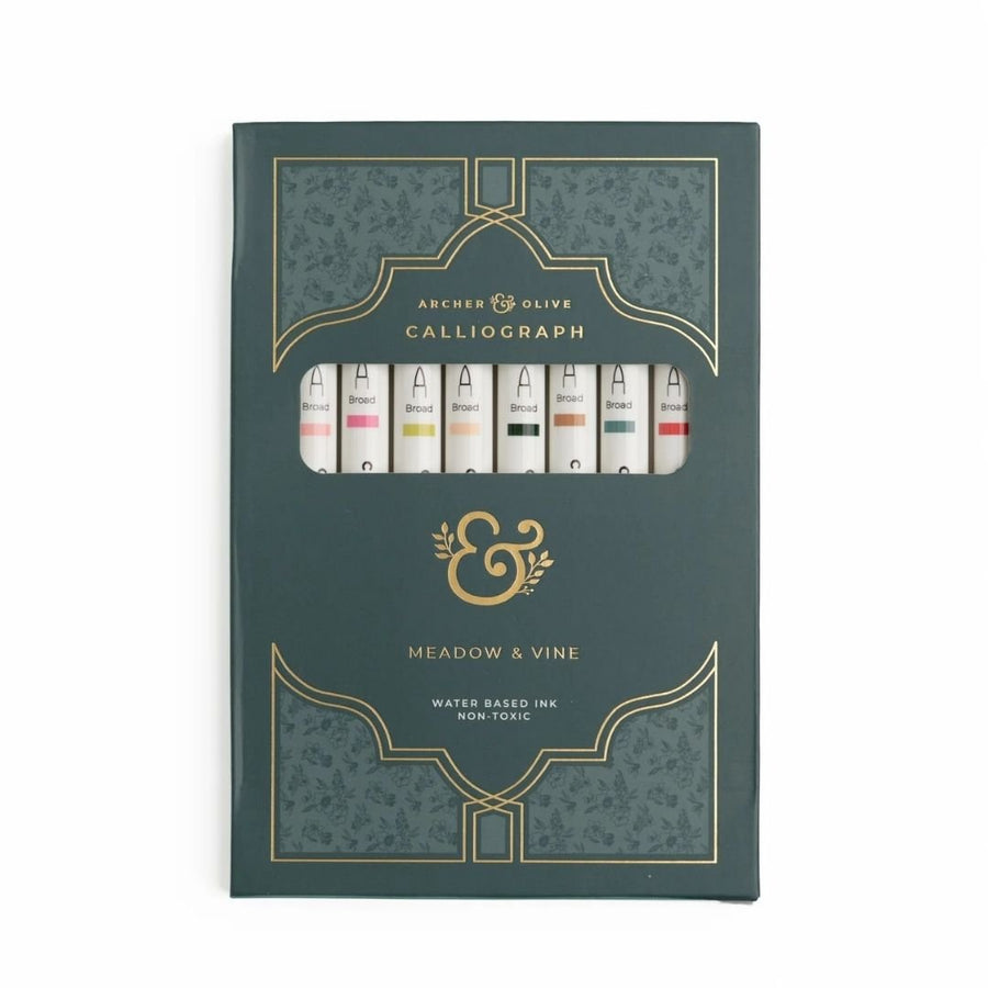 Meadow & Vine Calliograph Pens Set of 10 - Archer & Olive
