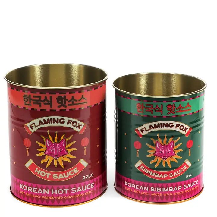 Medium Storage Tins (set of 2) - Flaming Fox Sauces - Rex