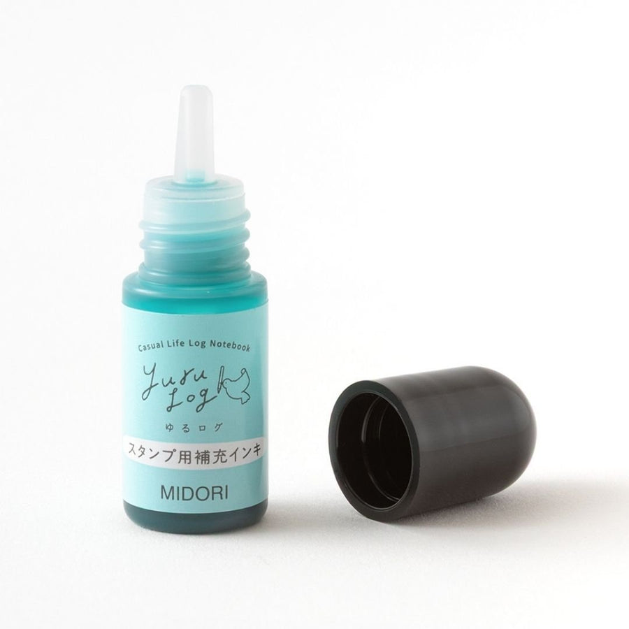 Midori Yuru Log Paintable Stamp Ink Refills - Green