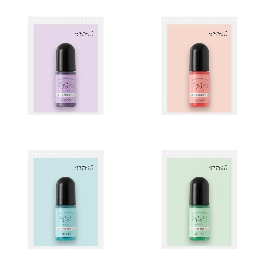 Midori Yuru Log Paintable Stamp Ink Refills - Purple