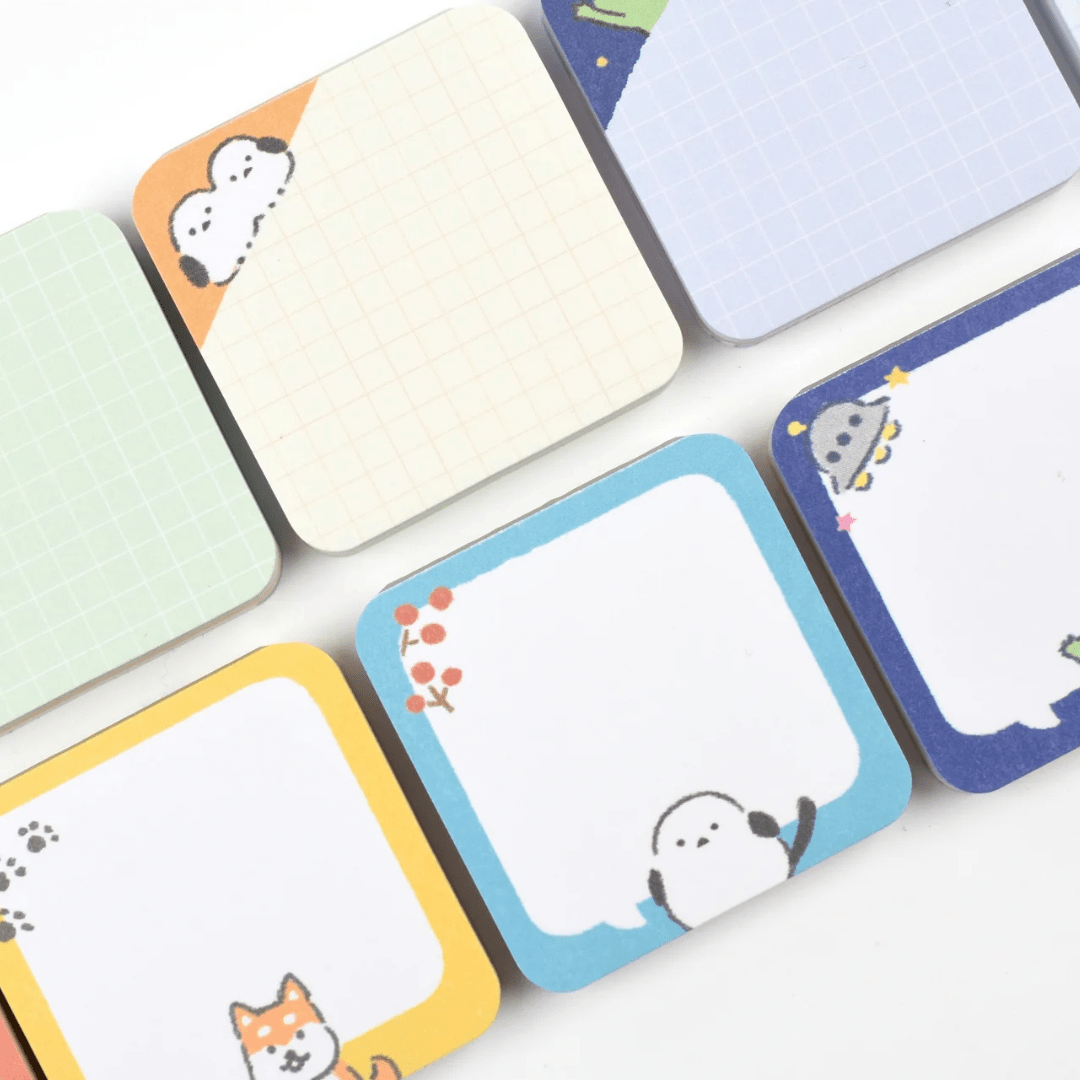 Mini Message Sticky Notes - Peeking Cat - Furukawa Shiko