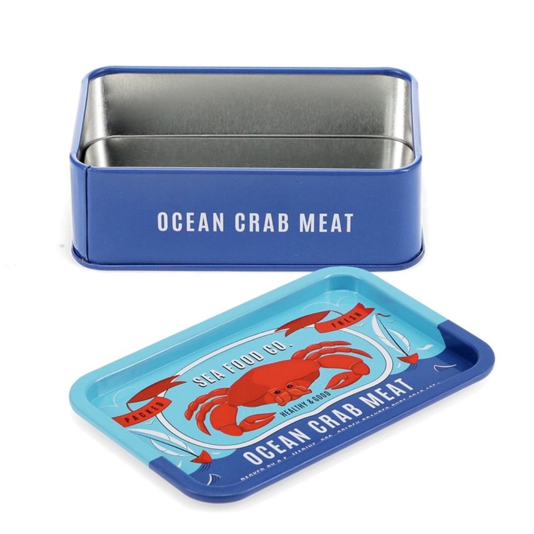 Mini Storage Tin With Lid - Crab - Rex