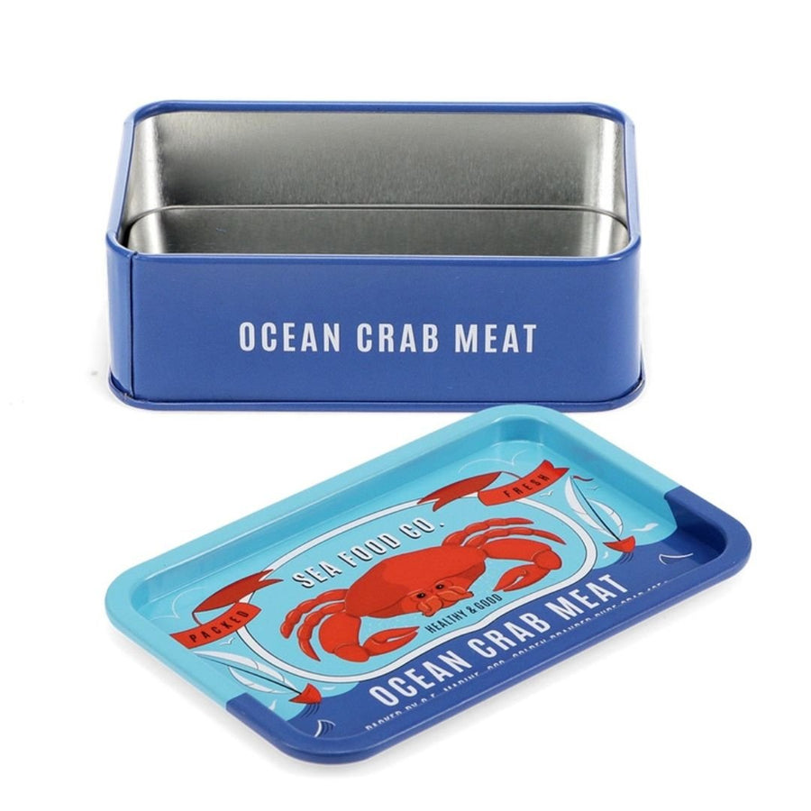 Mini Storage Tin With Lid - Crab - Rex