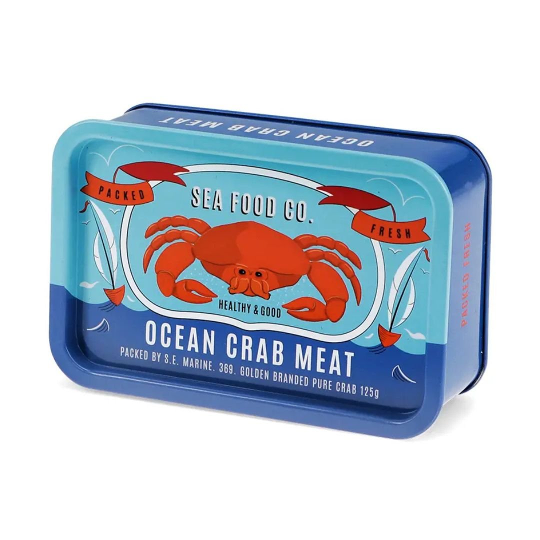 Mini Storage Tin With Lid - Crab - Rex