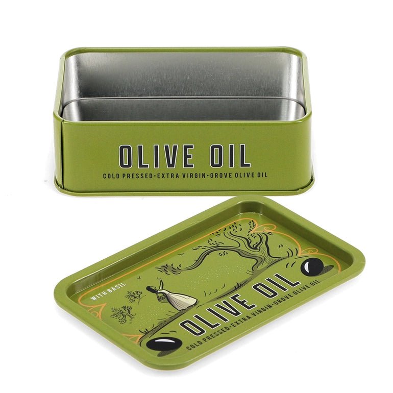 Mini Storage Tin With Lid - Olive Oil - Rex